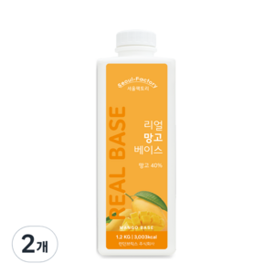 서울팩토리 리얼 망고 베이스, 1.2kg, 2개
