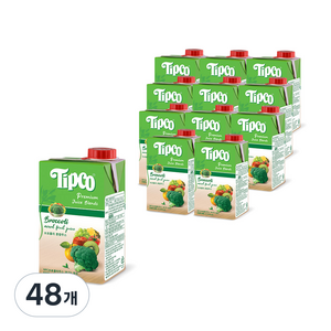 팁코 브로콜리 혼합 주스, 500ml, 48개