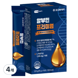 코오롱제약 알부민 프리미엄 15p, 225g, 4개