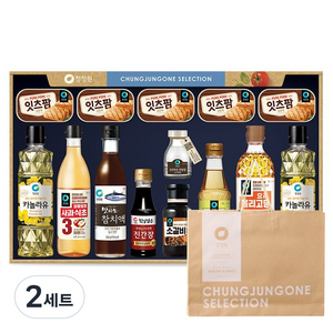 청정원 행복 C호 선물세트 + 쇼핑백, 2세트