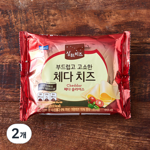 상하치즈 부드럽고 고소한 체다슬라이스 10매입, 180g, 2개