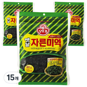 오뚜기 옛날 자른 미역, 80g, 15개