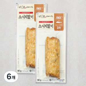 고래사어묵 소시지말이, 90g, 6개