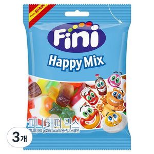 Fini 해피 믹스 젤리, 90g, 3개
