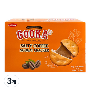 비비카 구카 솔티 커피 누가 크래커, 100g, 3개