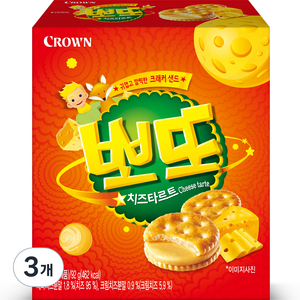 뽀또 치즈타르트, 92g, 3개