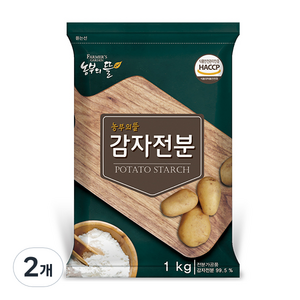 농부의뜰 감자전분, 1kg, 2개