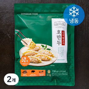 신세계푸드 호텔컬렉션 에센셜 호만두 김치왕교자 (냉동), 735g, 2개