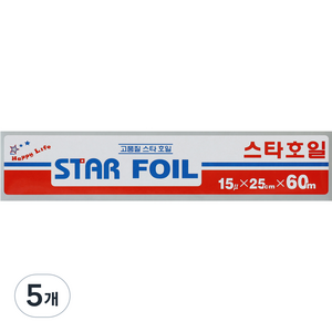 지제이알미늄 스타호일 25cm x 60m, 5개