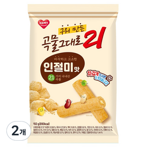 곡물그대로21 크리스피롤 인절미, 150g, 2개