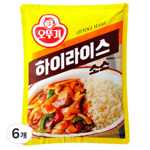 오뚜기 하이라이스 소스, 1kg, 6개