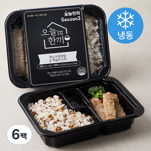 오늘한끼 퀴노아영양밥 & 떡갈비스틱 (냉동), 235g, 6팩