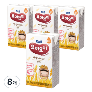 요미요미 안심아이차 보리, 125ml, 8개