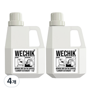 위칙 파워 효소 액상세제 본품, 1.5L, 4개