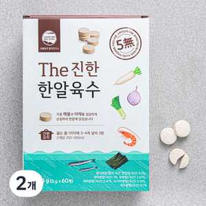 조혜정의멸치연구소 THE 진한 한알육수 60개입, 180g, 2개