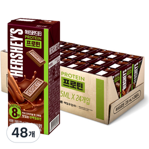 허쉬 초콜릿 드링크 프로틴, 235ml, 48개