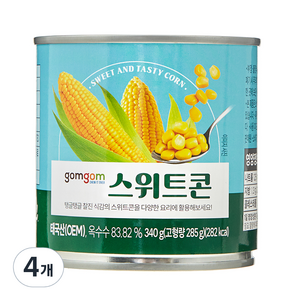 곰곰 스위트콘, 340g, 4개