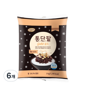리치스 통단팥 골드파우치, 3kg, 6개