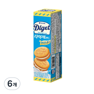 오리온 다이제샌드, 93g, 6개