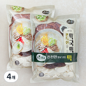 맑은물에 떡국떡, 1kg, 4개