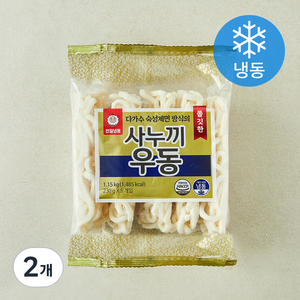 천일식품 쫄깃한 사누끼우동면 (냉동), 1.15kg, 2개