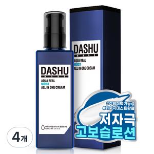 다슈 맨즈 아쿠아 리얼 모이스트 올인원 크림, 153ml, 4개