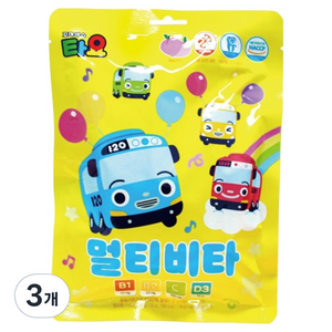 태양생활건강 타요 유아용 멀티비타, 52g, 3개