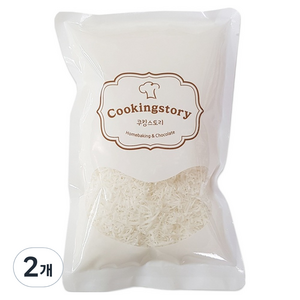 쿠킹스토리 건조 코코넛 슬라이스, 500g, 2개