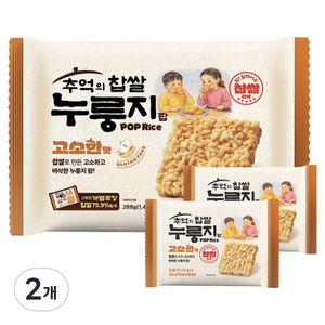 추억의 찹쌀 누룽지 팝 고소한맛 12p, 288g, 2개
