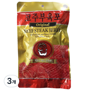 코주부 소고기 육포, 100g, 3개