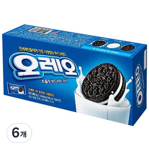 동서 오레오 화이트 샌드위치 쿠키, 300g, 6개