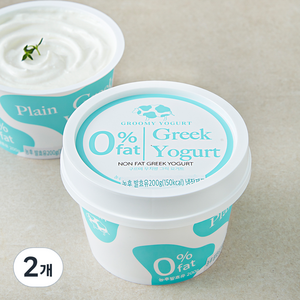 구르미 무지방 플레인 요거트, 200g, 1개입, 2개