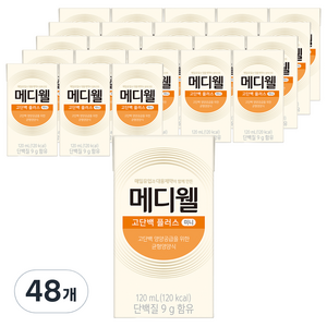메디웰 고단백 플러스 미니 영양식, 120ml, 48개