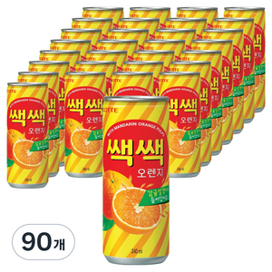 쌕쌕 오렌지 음료, 240ml, 90개