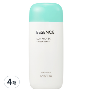 미샤 올 어라운드 세이프 블록 에센스 선 밀크 EX SPF50+ PA+++, 70ml, 4개