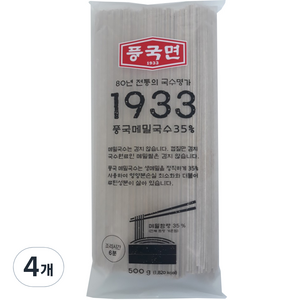 풍국면 풍국 메밀국수 35%, 500g, 4개