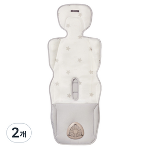 다이치 에어포켓4 리버서블 쿨&웜 영유아용 유모차 양면 시트, 베이비스타, 2개