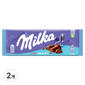 밀카 초콜릿 버블리, 90g, 2개