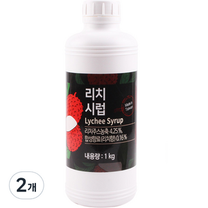 딜라잇가든 리치 시럽, 1kg, 2개