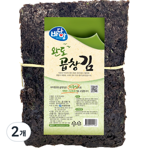 바다맘 완도 곱창김 100p, 370g, 2개