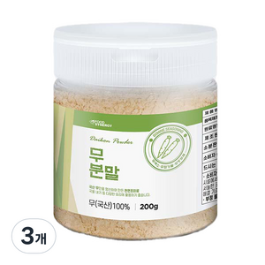 고미네 무 분말, 200g, 3개