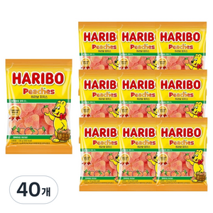 하리보 피치스 젤리, 100g, 40개