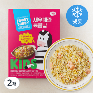 푸디버디 새우계란 볶음밥 2개입 (냉동), 360g, 2개