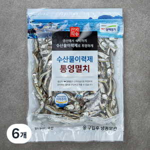 청해명가 수산물이력제 통영멸치 국물용, 200g, 6개