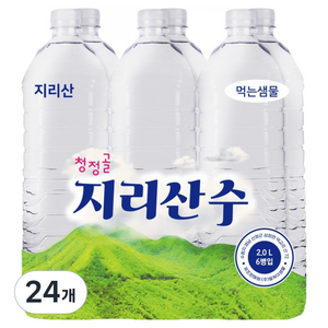 청정골지리산수 무라벨, 2L, 24개