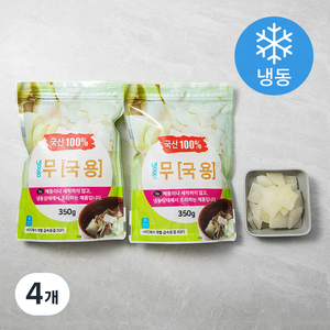 그린피아 냉동 무 국용 (냉동), 350g, 4개