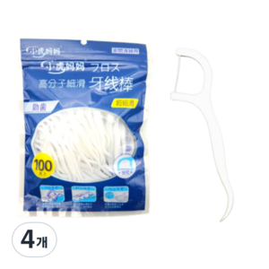 2in1 일회용 치실, 7.7cm, 100개입, 4개