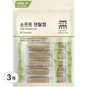 무마진 강아지 소프트 덴탈껌 30p, 클로렐라, 270g, 3개