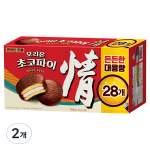 오리온초코파이 초코파이 28p, 1.092kg, 2개