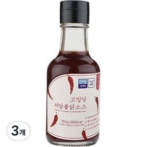 고맙당 저당 불닭 소스, 180g, 3개